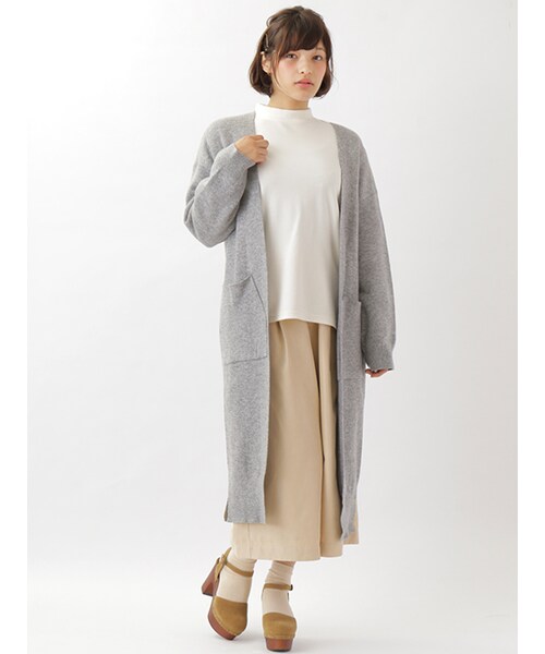 w closet（ダブルクローゼット）の「スリット入りハイネックプルオーバー（トップス・レディース・オフホワイト/グレー/ブラック・FREE）」の12枚目の写真