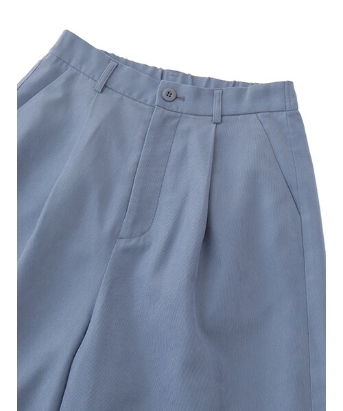 w closet（ダブルクローゼット）の「タック入りガウチョパンツ（パンツ・レディース・エクリュ/ミントグリーン/サックス・FREE）」の7枚目の写真