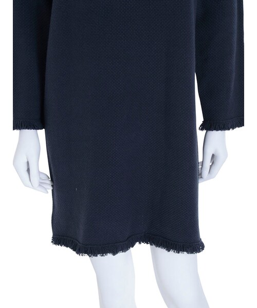 Ungrid（アングリッド）の「ループフリンジニットワンピ（ワンピース/ドレス・レディース・オフホワイト/ネイビー・F）」の9枚目の写真