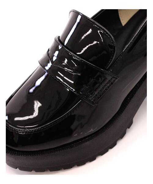 ANAP（アナップ）の「厚底ローファー（シューズ・レディース・パープル/ブラック/エナメルブラック・S/M/L）」の14枚目の写真