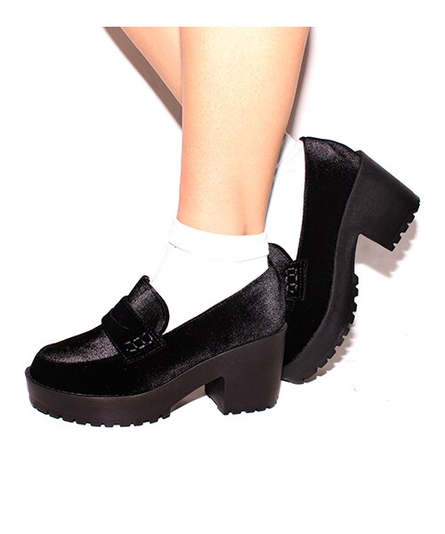 ANAP（アナップ）の「厚底ローファー（シューズ・レディース・パープル/ブラック/エナメルブラック・S/M/L）」の9枚目の写真