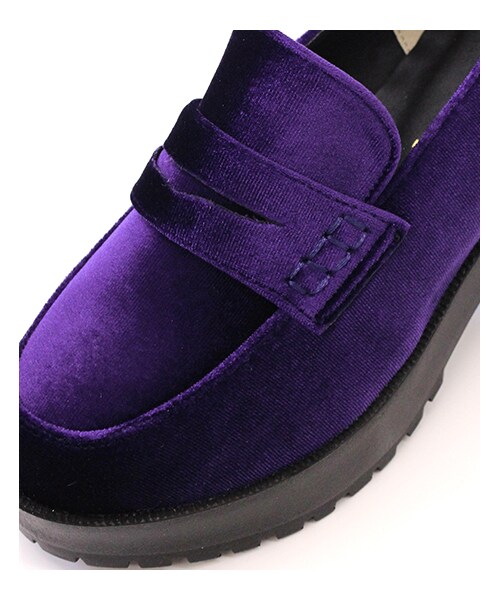 ANAP（アナップ）の「厚底ローファー（シューズ・レディース・パープル/ブラック/エナメルブラック・S/M/L）」の15枚目の写真