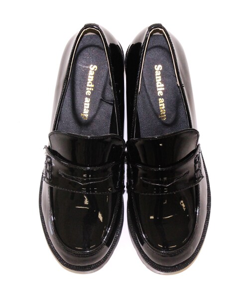 ANAP（アナップ）の「厚底ローファー（シューズ・レディース・パープル/ブラック/エナメルブラック・S/M/L）」の2枚目の写真