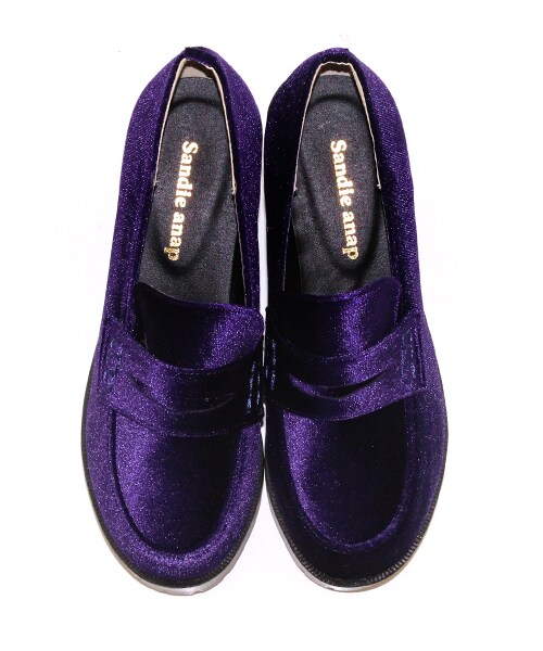 ANAP（アナップ）の「厚底ローファー（シューズ・レディース・パープル/ブラック/エナメルブラック・S/M/L）」の3枚目の写真