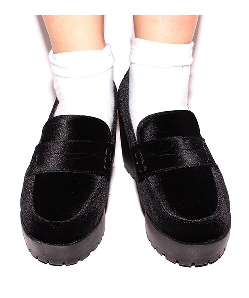 ANAP（アナップ）の「厚底ローファー（シューズ・レディース・パープル/ブラック/エナメルブラック・S/M/L）」の8枚目の写真