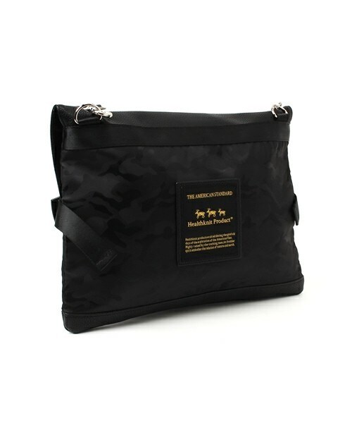 RATTLE TRAP（ラトルトラップ）の「【Healthknit(ヘルスニットプロダクト)×RATTLE TRAP】クラッチ&ショルダーバッグ（ショルダーバッグ・メンズ・ブラック/ベージュ/ネイビー・FREE）」の4枚目の写真