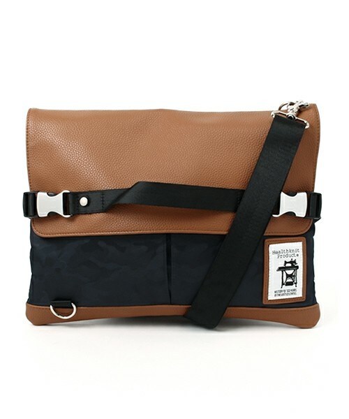 RATTLE TRAP（ラトルトラップ）の「【Healthknit(ヘルスニットプロダクト)×RATTLE TRAP】クラッチ&ショルダーバッグ（ショルダーバッグ・メンズ・ブラック/ベージュ/ネイビー・FREE）」の3枚目の写真