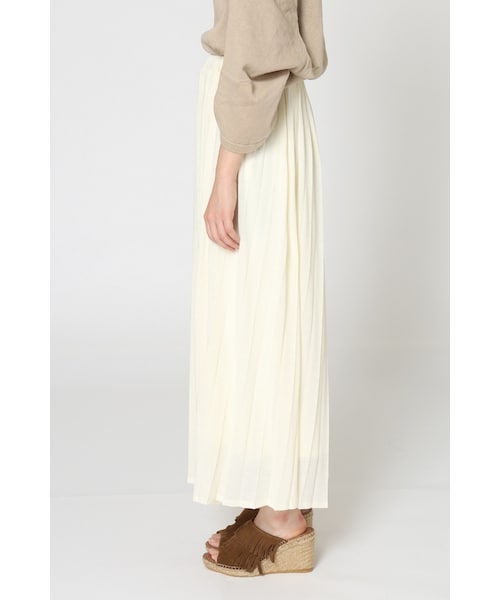 SLOBE IENA（スローブイエナ）の「《予約》カットプリーツマキシスカート◆（スカート・ナチュラル/キャメル/ネイビー/オールドブラウン・フリー）」の10枚目の写真