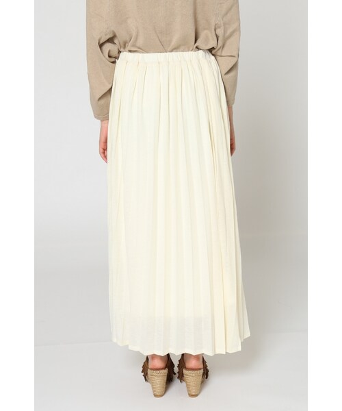 SLOBE IENA（スローブイエナ）の「《予約》カットプリーツマキシスカート◆（スカート・ナチュラル/キャメル/ネイビー/オールドブラウン・フリー）」の11枚目の写真
