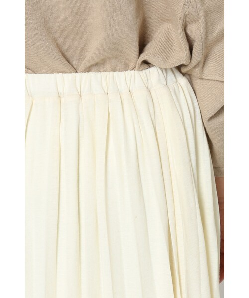 SLOBE IENA（スローブイエナ）の「《予約》カットプリーツマキシスカート◆（スカート・ナチュラル/キャメル/ネイビー/オールドブラウン・フリー）」の13枚目の写真