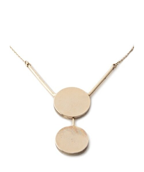 FRAY I.D（フレイアイディー）の「トライアングルメタルネックレス（ネックレス・レディース・SLV/GLD・F）」の2枚目の写真