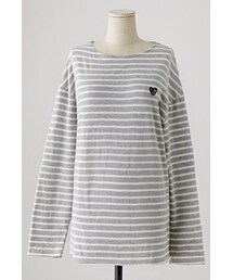 imvely | ハート刺繍ボーダーT(Tシャツ/カットソー)