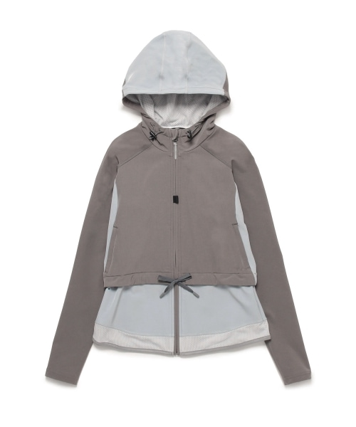 emmi（エミ）の「【emmi studio】ランニングパーカー（パーカー・レディース・BLU/RED/BLK・0/1）」の4枚目の写真