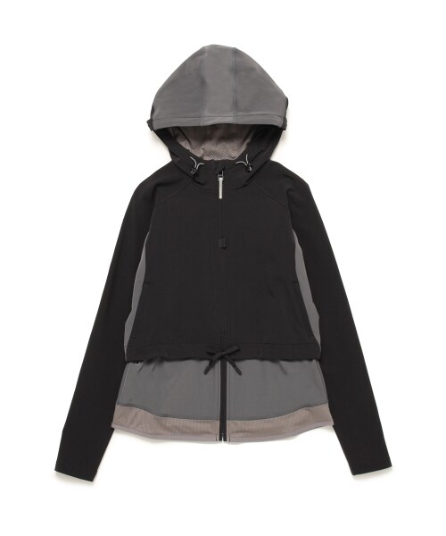 emmi（エミ）の「【emmi studio】ランニングパーカー（パーカー・レディース・BLU/RED/BLK・0/1）」の3枚目の写真