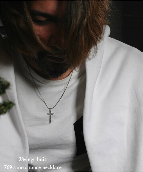 28 vingt-huit(ヴァン ユィット)の「ヴァン ユィット 769 サンクタ クローチェ クロス ネックレス(ネックレス・メンズ・シルバー・52cm)」の3枚目の写真