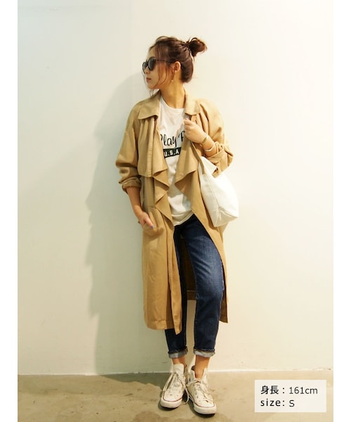 Ungrid（アングリッド）の「テンセルラップトレンチコート（トレンチコート・レディース・その他）」の5枚目の写真