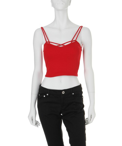 GYDA（ジェイダ）の「SPRINGバインダービスチェ（トップス・レディース・オフホワイト/グレー/ブラック/レッド/イエロー/ネイビー・F）」の7枚目の写真