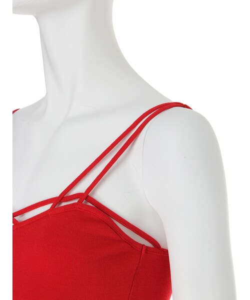 GYDA（ジェイダ）の「SPRINGバインダービスチェ（トップス・レディース・オフホワイト/グレー/ブラック/レッド/イエロー/ネイビー・F）」の11枚目の写真