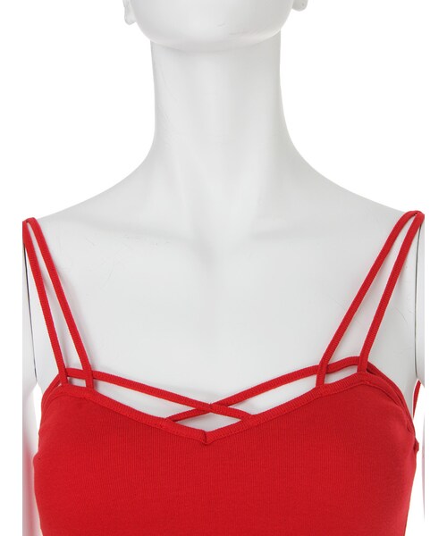 GYDA（ジェイダ）の「SPRINGバインダービスチェ（トップス・レディース・オフホワイト/グレー/ブラック/レッド/イエロー/ネイビー・F）」の10枚目の写真