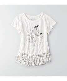 American Eagle | AEOグラフィックフリンジTシャツ(Tシャツ/カットソー)