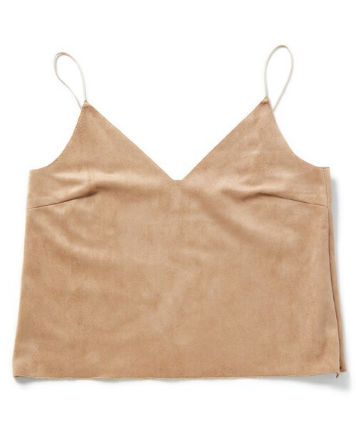 DRWCYS(ドロシーズ)の「スエードキャミ(キャミソール・レディース・ブルー/ピンク/ベージュ/ネイビー・M)」の2枚目の写真