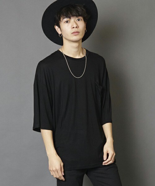 unrelaxing（アンリラクシング）の「ビッグシルエットドロップショルダーTシャツ　ビッグカットソー（Tシャツ/カットソー・メンズ・ホワイト/ブラック/グレー・SMALL/MEDIUM）」の2枚目の写真