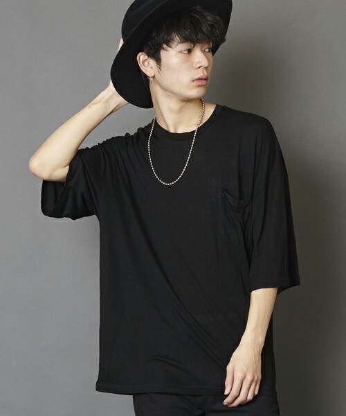 unrelaxing（アンリラクシング）の「ビッグシルエットドロップショルダーTシャツ　ビッグカットソー（Tシャツ/カットソー・メンズ・ホワイト/ブラック/グレー・SMALL/MEDIUM）」の19枚目の写真