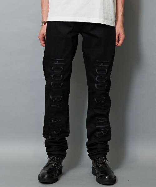 HOOD BY AIR（フードバイエアー）の「HOOD BY AIR 『PEDRO BLACK』ブラックデニムパンツ（デニムパンツ・メンズ・ブラック・28/30/32）」の11枚目の写真