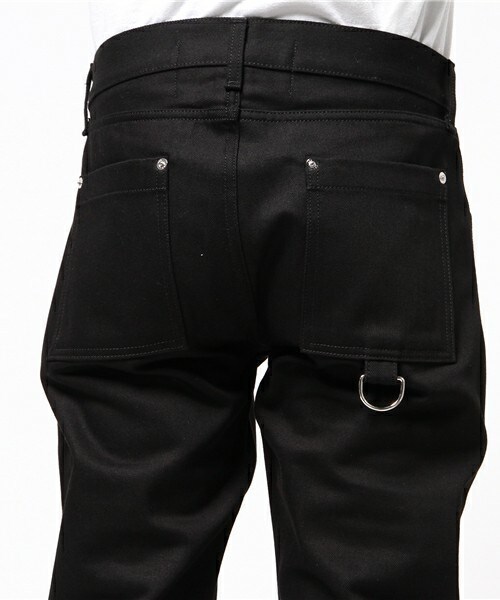 HOOD BY AIR（フードバイエアー）の「HOOD BY AIR 『PEDRO BLACK』ブラックデニムパンツ（デニムパンツ・メンズ・ブラック・28/30/32）」の3枚目の写真