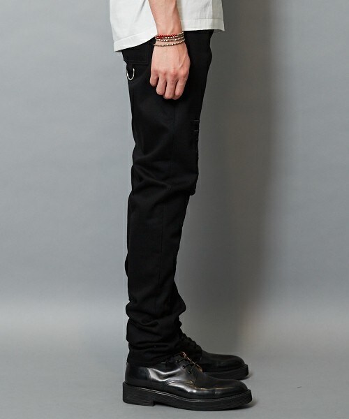 HOOD BY AIR（フードバイエアー）の「HOOD BY AIR 『PEDRO BLACK』ブラックデニムパンツ（デニムパンツ・メンズ・ブラック・28/30/32）」の12枚目の写真