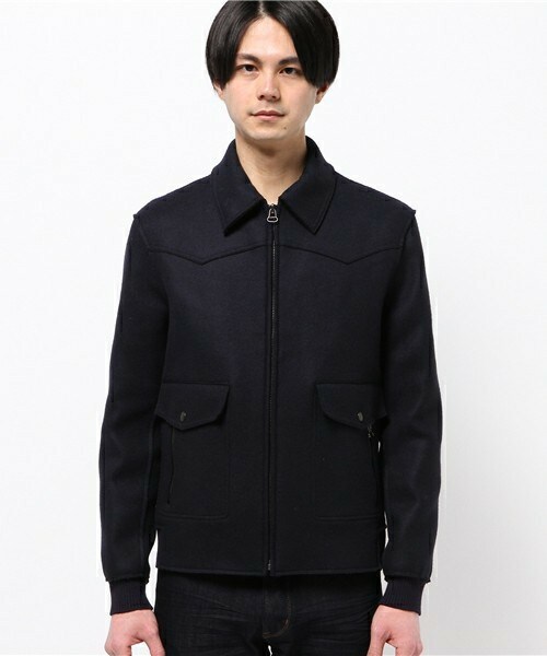 LANVIN（ランバン）の「LANVIN メルトンブルゾン（ブルゾン・メンズ・ブラック/ネイビー・44/46）」の3枚目の写真