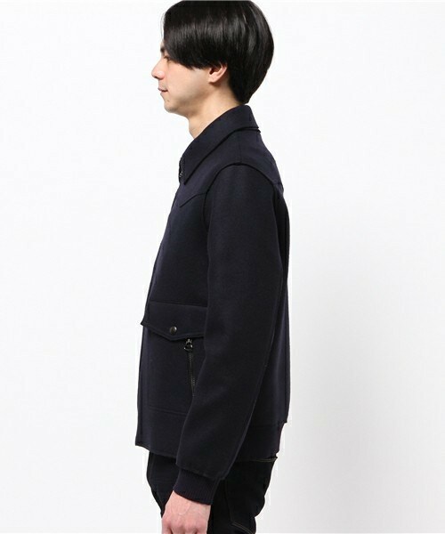 LANVIN（ランバン）の「LANVIN メルトンブルゾン（ブルゾン・メンズ・ブラック/ネイビー・44/46）」の4枚目の写真