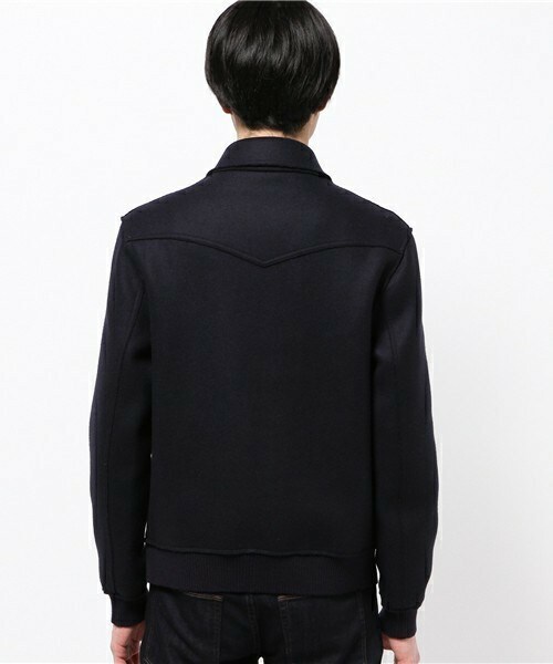 LANVIN（ランバン）の「LANVIN メルトンブルゾン（ブルゾン・メンズ・ブラック/ネイビー・44/46）」の5枚目の写真