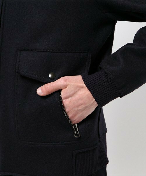 LANVIN（ランバン）の「LANVIN メルトンブルゾン（ブルゾン・メンズ・ブラック/ネイビー・44/46）」の7枚目の写真