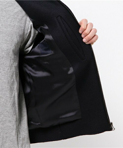 LANVIN（ランバン）の「LANVIN メルトンブルゾン（ブルゾン・メンズ・ブラック/ネイビー・44/46）」の8枚目の写真