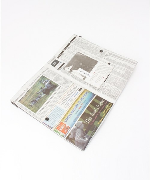 MATATABI(マタタビ)の「MATATABI ニュースペーパークラッチバッグ(クラッチバッグ・メンズ・ホワイト・FREE)」の6枚目の写真