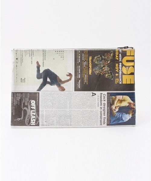 MATATABI(マタタビ)の「MATATABI ニュースペーパークラッチバッグ(クラッチバッグ・メンズ・ホワイト・FREE)」の5枚目の写真