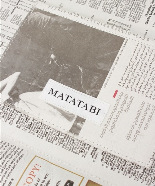 MATATABI(マタタビ)の「MATATABI ニュースペーパークラッチバッグ(クラッチバッグ・メンズ・ホワイト・FREE)」の8枚目の写真
