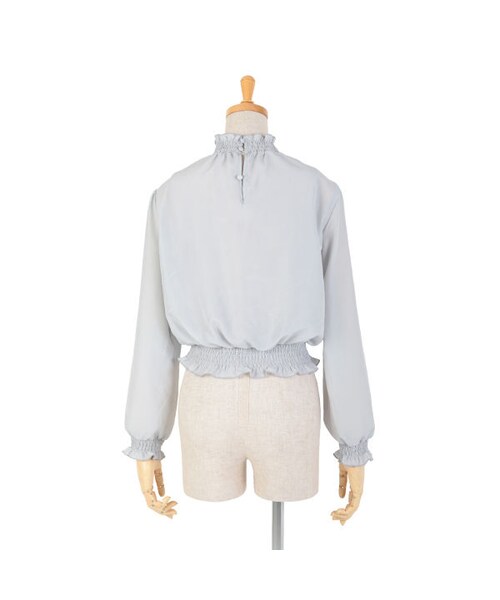 an another angelus（アンアナザーアンジェラス）の「スモッキングスタンドブラウス/an another angelus（シャツ/ブラウス・レディース・その他）」の4枚目の写真