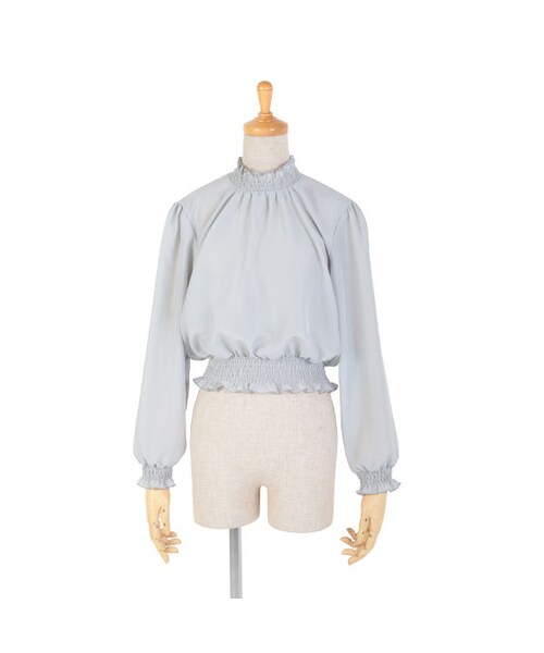 an another angelus（アンアナザーアンジェラス）の「スモッキングスタンドブラウス/an another angelus（シャツ/ブラウス・レディース・その他）」の3枚目の写真