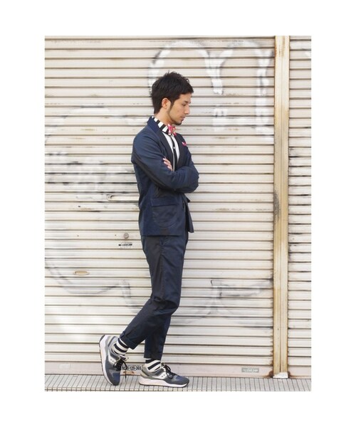 NIRAME.CO(ニラメッコ)の「滑り台ショールカラーじゃけっと(テーラードジャケット・メンズ・その他)」の2枚目の写真