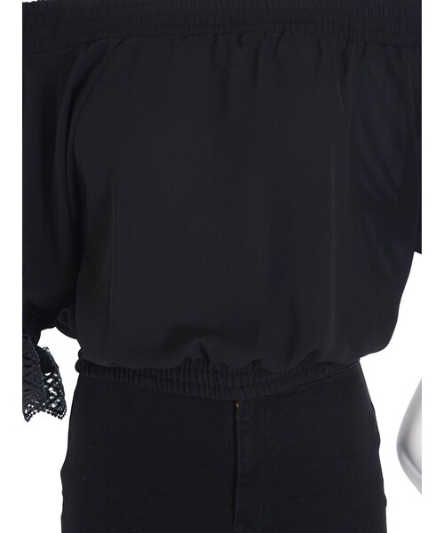 EVRIS（エヴリス）の「シャーリングショートTOPS（トップス・レディース・ホワイト/ブラック/ベージュ・F）」の14枚目の写真