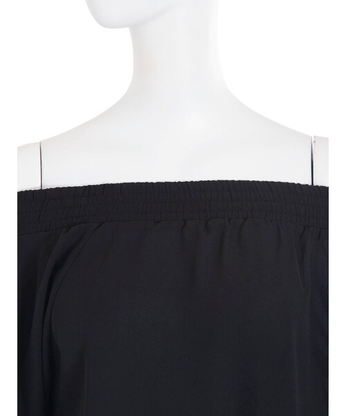 EVRIS（エヴリス）の「シャーリングショートTOPS（トップス・レディース・ホワイト/ブラック/ベージュ・F）」の13枚目の写真