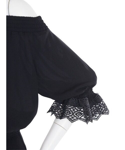 EVRIS（エヴリス）の「シャーリングショートTOPS（トップス・レディース・ホワイト/ブラック/ベージュ・F）」の15枚目の写真