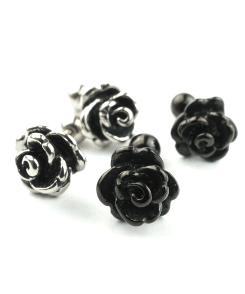 no brand（ノーブランド）の「両耳用（2個セット） ローズ 薔薇