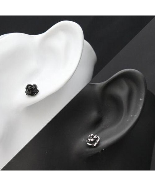 no brand（ノーブランド）の「両耳用（2個セット） ローズ 薔薇