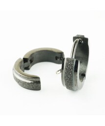 ノーブランド ピアス 両耳 no brand（ノーブランド）の「両耳用（2個セット） シンプル 黒