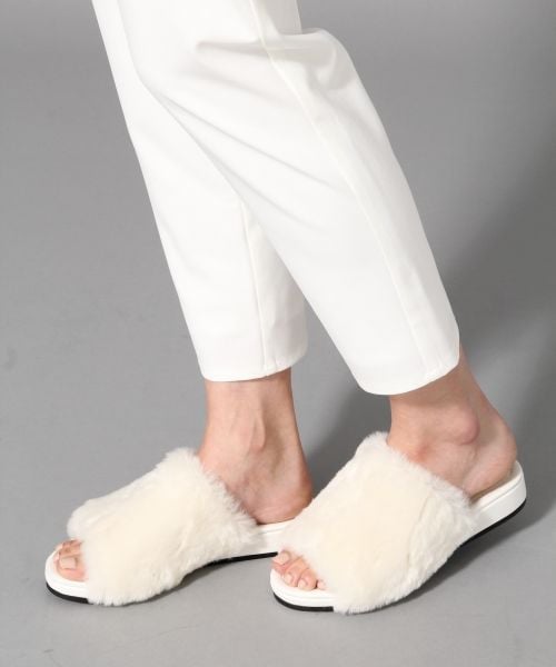 BLISS POINT（ブリスポイント）の「E/PUイージートラウザー（パンツ・レディース・ホワイト/ブラック/ピンク/ベージュ/カーキ・M/L）」の11枚目の写真