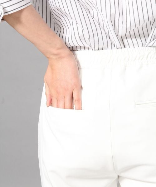 BLISS POINT（ブリスポイント）の「E/PUイージートラウザー（パンツ・レディース・ホワイト/ブラック/ピンク/ベージュ/カーキ・M/L）」の12枚目の写真