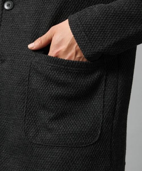 BLISS POINT(ブリスポイント)の「ニットソーテーラードジャケット(ジャケット/アウター・メンズ・ブラック/杢グレー・M/L)」の10枚目の写真